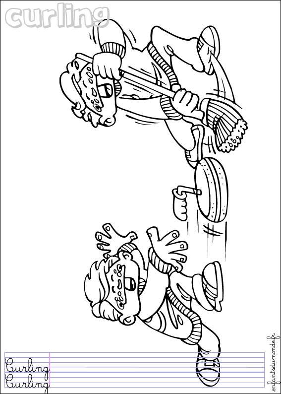 coloriage curling 1
